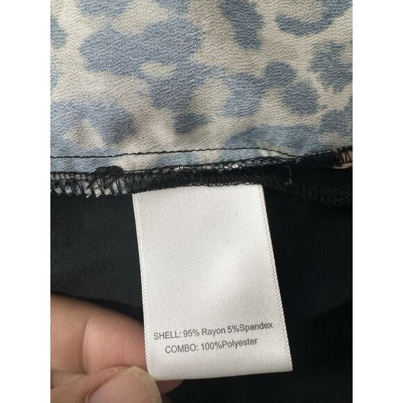 C Wonder  tunic animal print  blouse size S‎ Women Long Sleeve - Picture 8 of 9